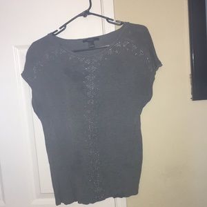 Forever 21 gray sequin top Sz S